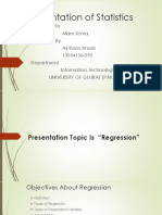 Presentation of Statistics