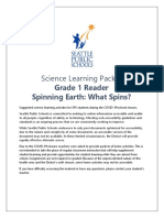 Science Learning Packet: Grade 1 Reader Spinning Earth: What Spins?