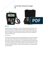 Handheld Ultrasonic Pipe Thickness Gauge, Through Coating