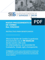 Instructivo Opcion de Cambio