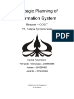 Strategic Planning of Information System: Resume - COBIT PT. Kereta Api Indonesia