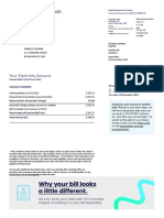 Your Electricity Account: Account Number Invoice No Issue Date