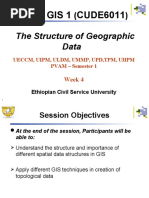 Basic GIS 1 CUDE6011: The Structure of Geographic Data