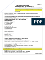 Fi Şa Cu Date de Securitate: SEC ŢIUNEA 1: Identificarea Substanţei/amestecului Şi A Societăţii/întreprinderii