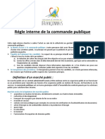 Guide Interne Commande Publique CCB