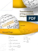 Transformation of Trigonometric Integrals