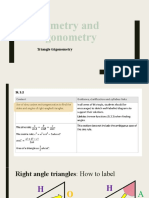 Geometry and Trigonometry