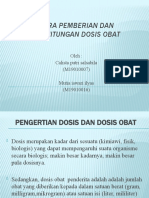 Cara Pemberian Dan Perhitungan Dosis Obat