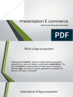 Presentation E Commerce: Apps For Every Thing, Apps of Ecosystem