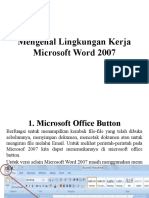 PERTEMUAN 1 Mengenal Lingkungan Kerja Microsoft Word 2007