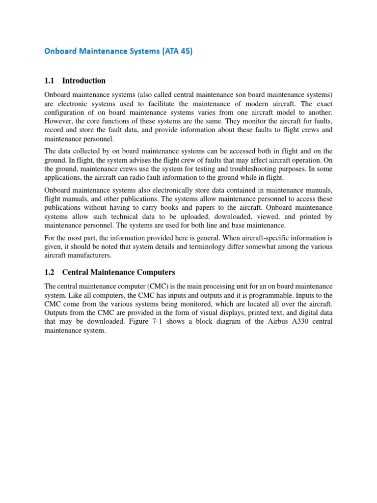 Onboard Maintenance Systems B PDF Printer Databases
