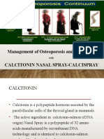 Management of Osteoporosis and Bone Pain Calcitonin Nasal Spray-Calcispray