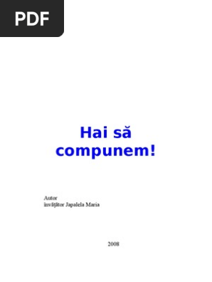 Hai Sa Compunem Carticica