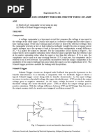 Schmitt Trigger Design in LTSpice | PDF | Electrical Engineering ...