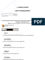 Laser Cutting System Full Seminar Report, Abstract and Presentation Download