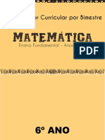 Matemática - Anos Finais - Organizador Curricular Por Bimestre