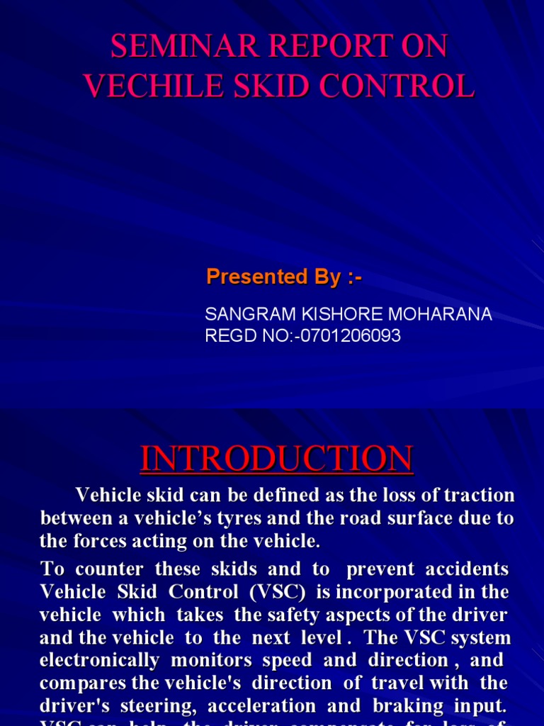 Vechile Skid Control | PDF | Anti Lock Braking System | Mechanical ...