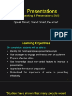 Oral Presentations: (Public Speaking & Presentations Skill)