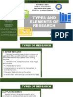 Types and Elements of Research: Jan Edzel P Milagrosa Discussant