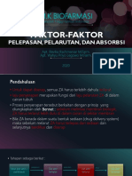 Faktor Pelepasan Obat-Absorbsi