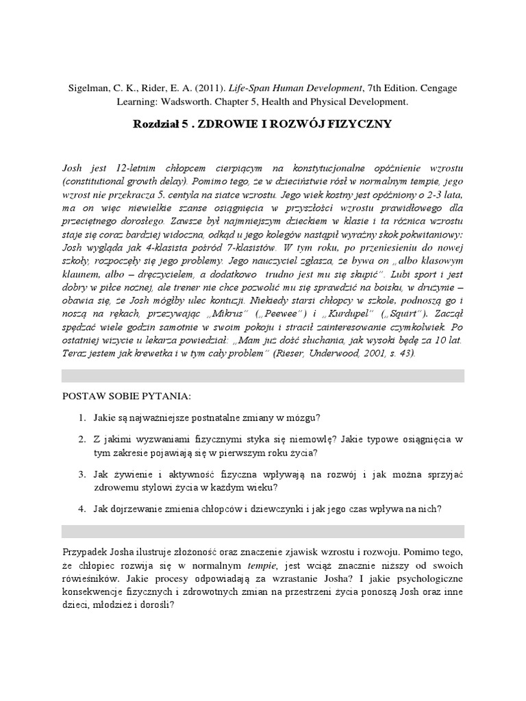 Wiek Kostny Opóźniony O 2 Lata