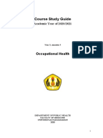 Course Study Guide: Occupational Health