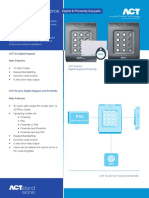 ACT 5e & ACT 5e Prox: Digital & Proximity Keypads