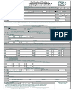 BIR Form 2305 Excel