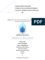 Laporan Kerja Praktek Analisis Dan Perancangan Sistem Informasi Inventori Dies Pada Pt. Tembaga Mulia Semanan, TBK