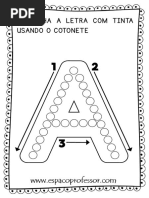 Técnica Do Pontilhismo Com Cotonete Números e Letras Psicopedagoga ...