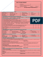 Hot Work Permit: Welding Bracing/Cutting/Grinding/Soldering