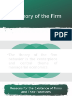 The Theory of The Firm