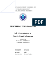 Principles of Ee 1 Laboratory
