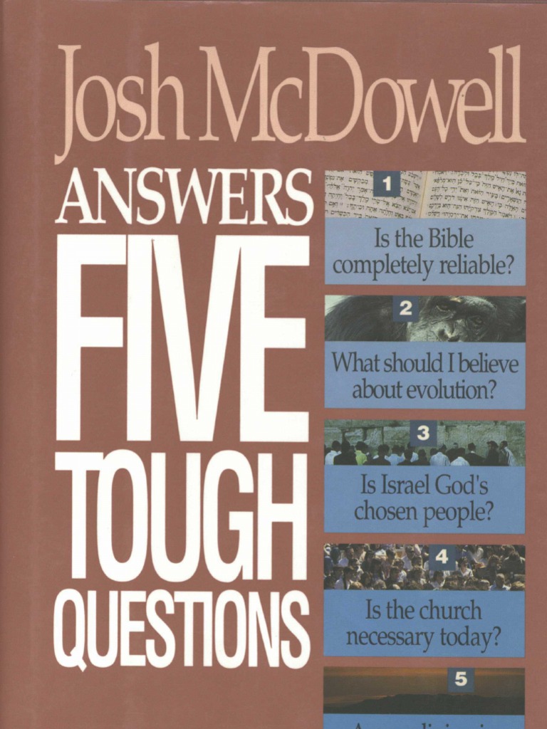 Josh MC Dowell Answers Five Tough Questions | PDF