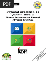 Physical Education 11: Fitness Enhancement Through Physical Activities