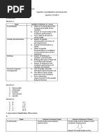 B. Exercises Exercise 1. Topic Relative Problems or Issues: Inquiries, Investigations and Immersion