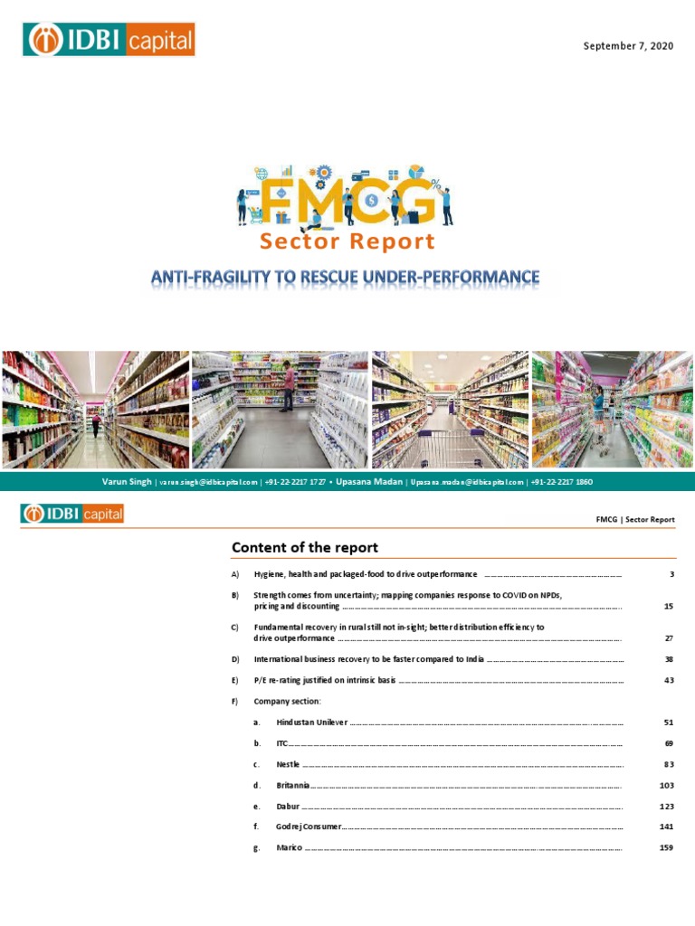 FMCG Sector Report: Anti-fragility to rescue under-performance | PDF ...
