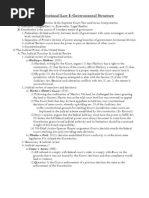 Constitutional Law I-Governmental Structure, Outline