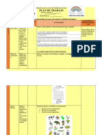 Plan de trabajo de cuarto grado