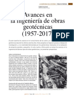 Avances en La Ingeniería de Obras Geotécnicas