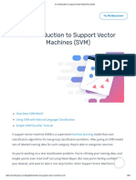 Support Vector Machines (SVM)