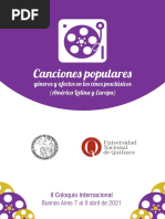 II Coloquio Internacional "Canciones Populares, Géneros y Afectos en Los Cines Posclásicos"