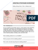 Market Strategy Worksheet