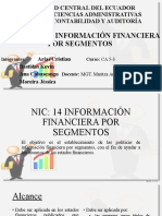 NIC 14: Resumen de la Norma Internacional de Información Financiera 14 sobre Información Financiera por Segmentos