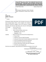 Undangan Rapat Persiapan Pelaksanaan Kontrak Penyusunan AMDAL Pembangunan Terpadu Pesisir Ibukota Negara Tahap 2