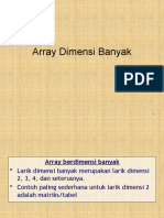 Array Dimensi Banyak