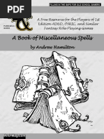 A Book of Miscellaneous Spells (1e, OSRIC)