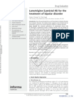 Lamotrigine (Lamictal IR) For The Treatment of Bipolar Disorder