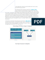 CodeIgniter Adalah Sebuah Web Application Network Yang Bersifat Open Source Yang Digunakan Untuk Membangun Aplikasi PHP Dinamis