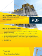 Deep Beams and Continuous Deep Beams